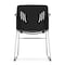 Officesource Stacked Seating Stackable Side Chair with Chrome Frame OSSN6016BK - alternate 3